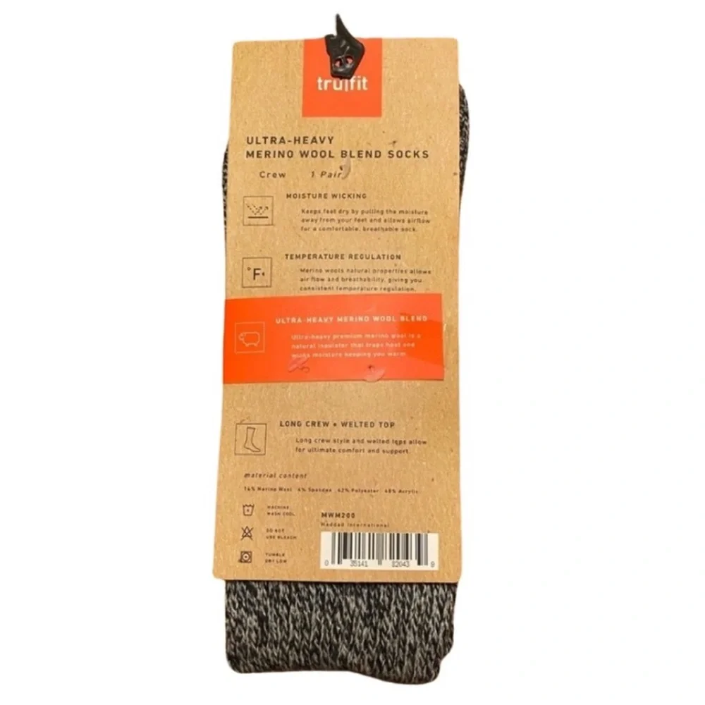 Men’s Trufit Ultra-Heavy Merino Wool Blend Socks